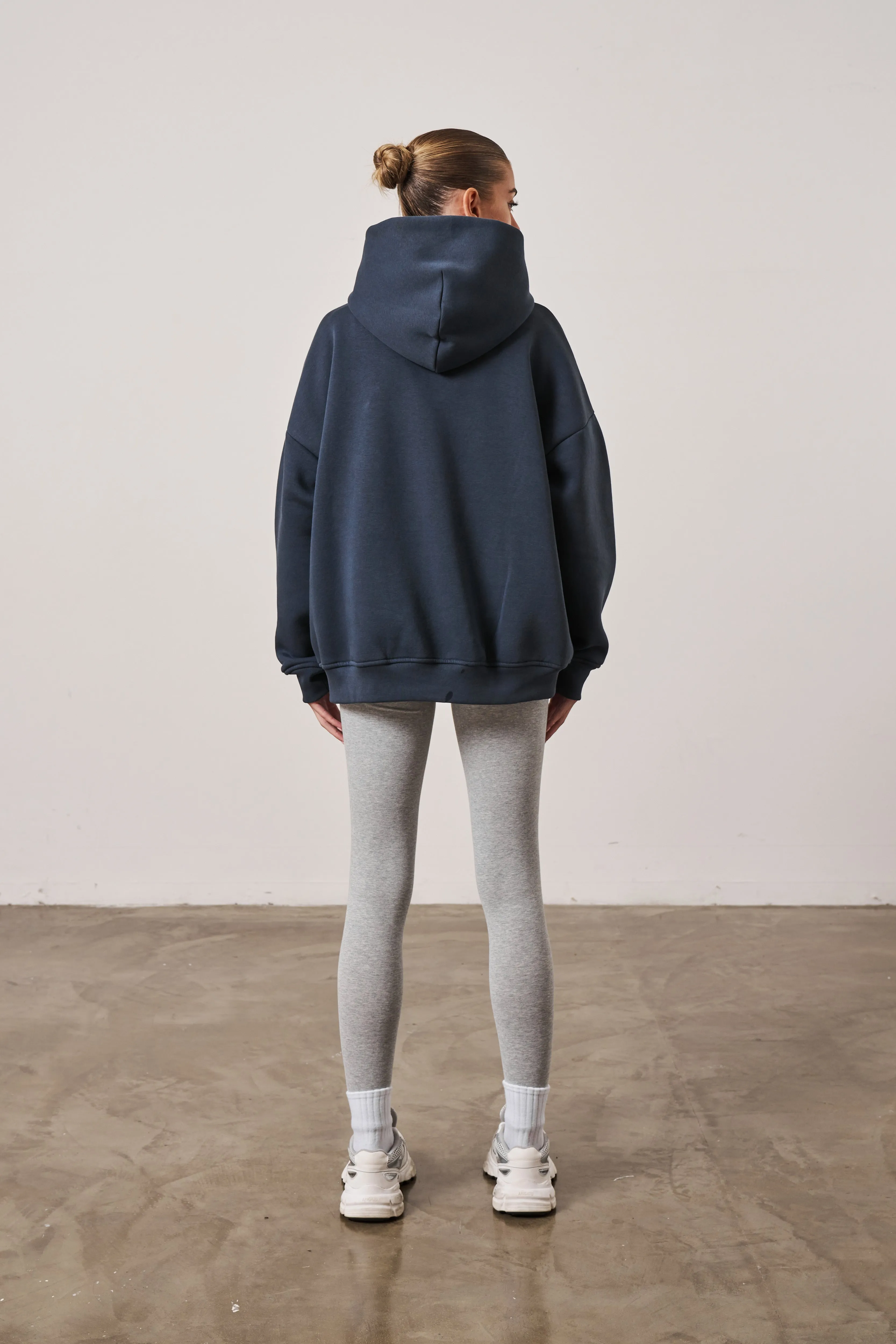 CTRE OVERSIZED HOODIE - NAVY