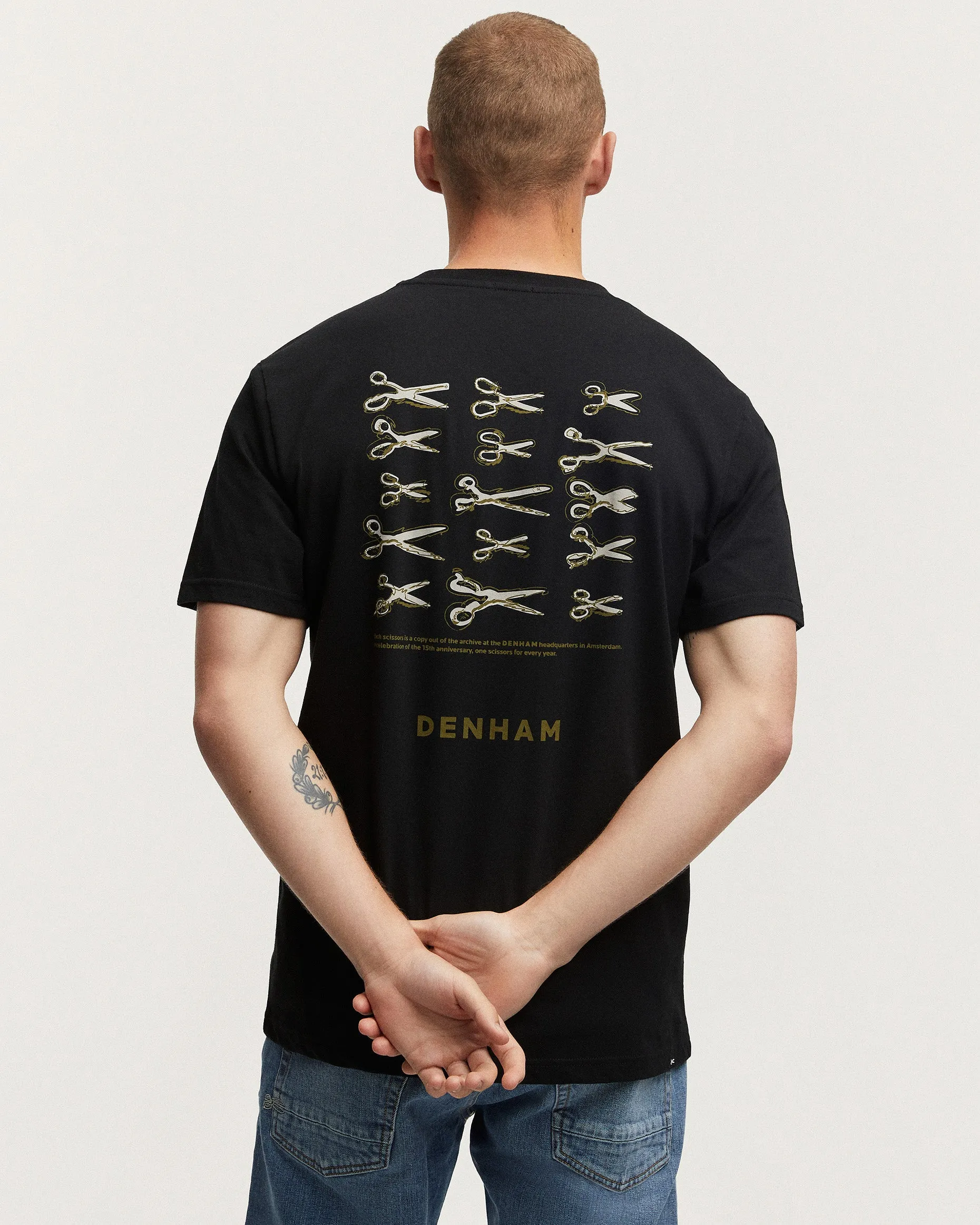 Denham Wright Regular Tee - Black
