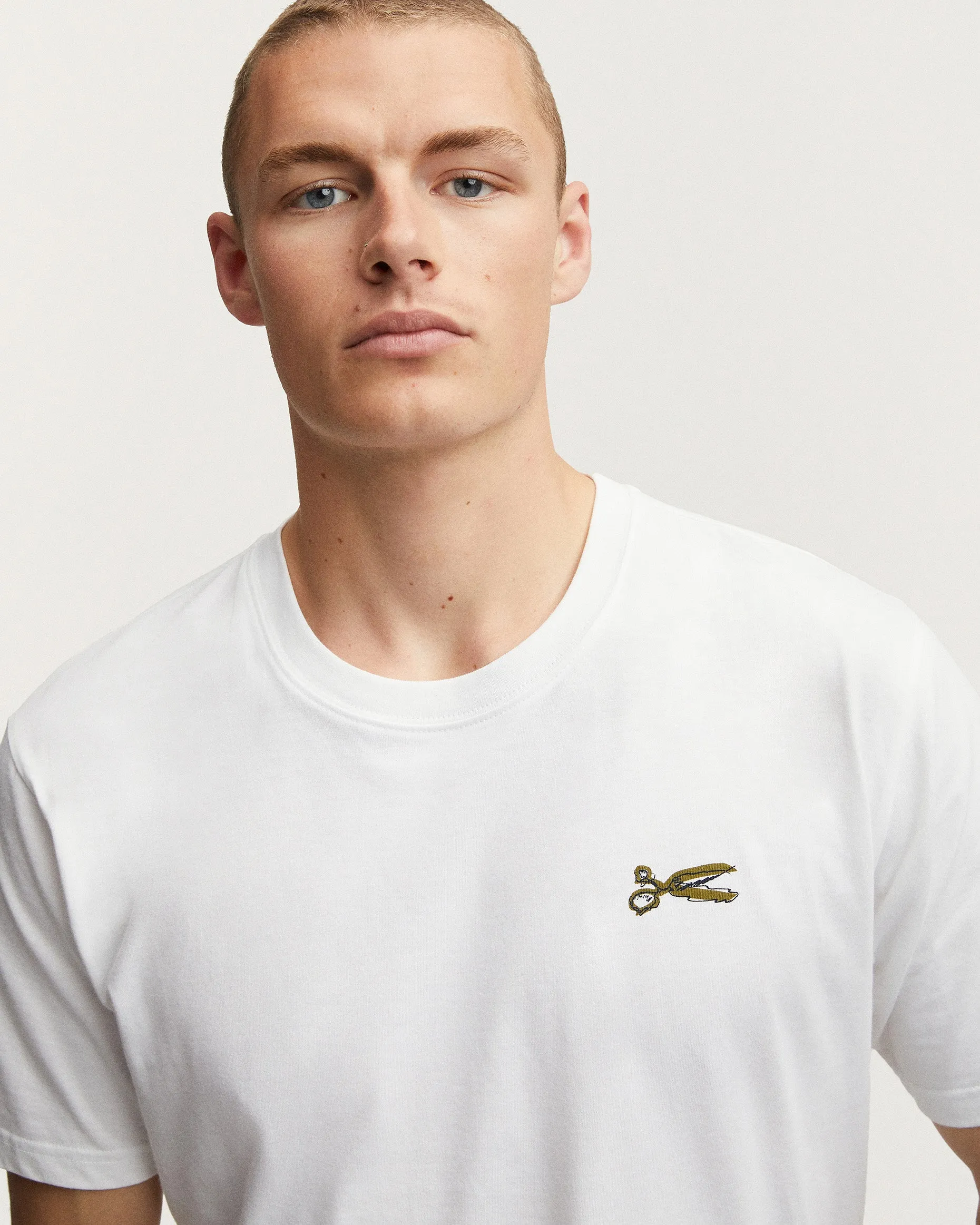 Denham Wright Regular Tee - White
