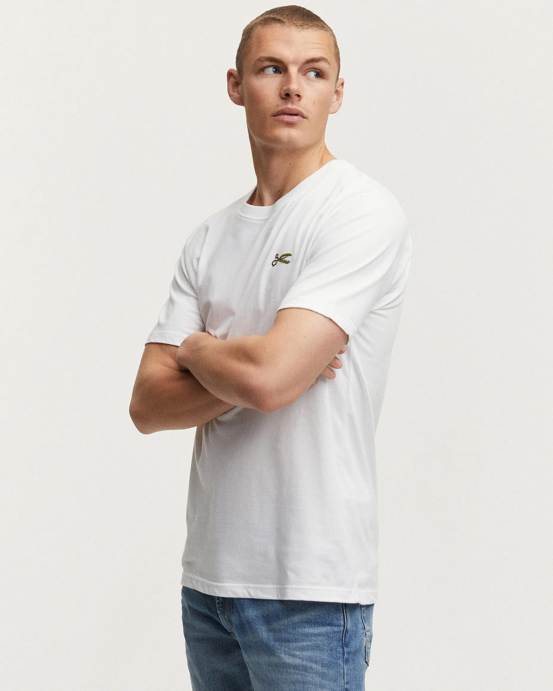 Denham Wright Regular Tee - White