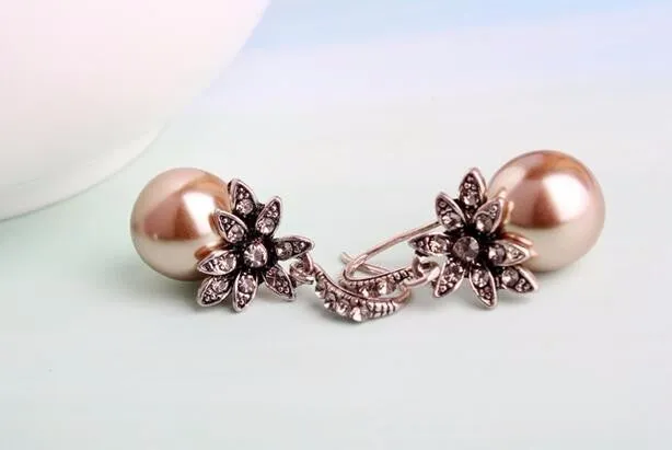 Fashion Luxury Vintage Pearl Drop Earrings - 2 Colors