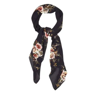 Navy Large Abstract Floral Hijab