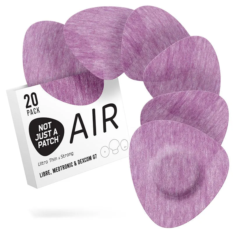 Not Just a Patch Air Adhesive patches for Freestyle Libre, Medtronic and Dexcom G7 - Pack of 20
