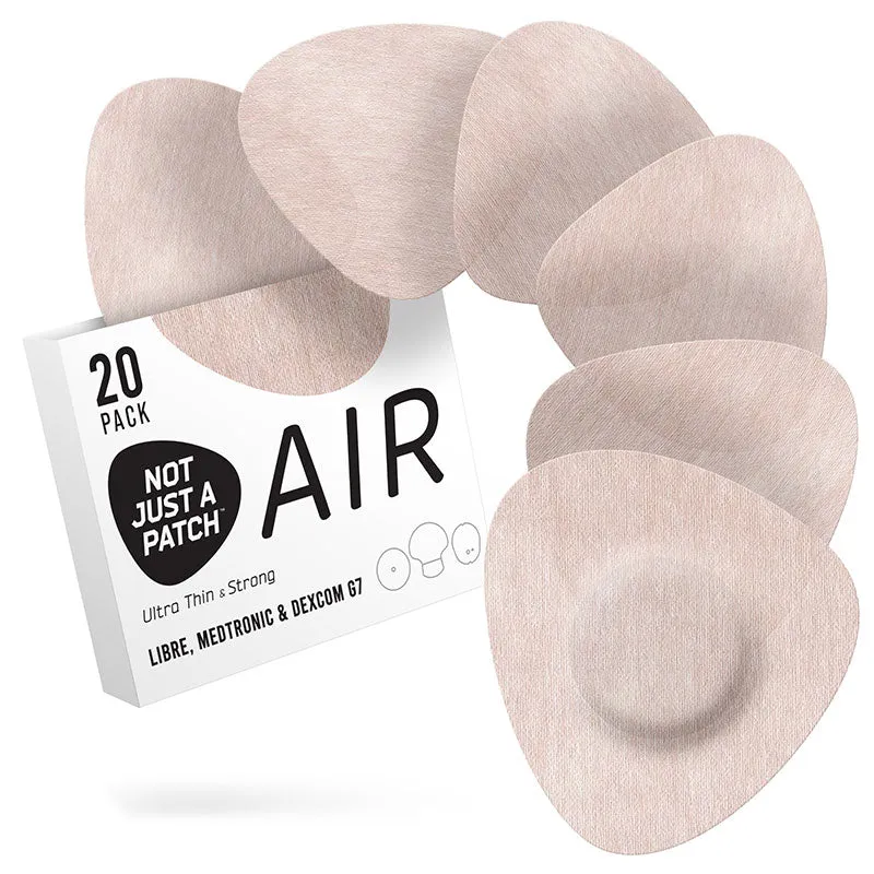 Not Just a Patch Air Adhesive patches for Freestyle Libre, Medtronic and Dexcom G7 - Pack of 20