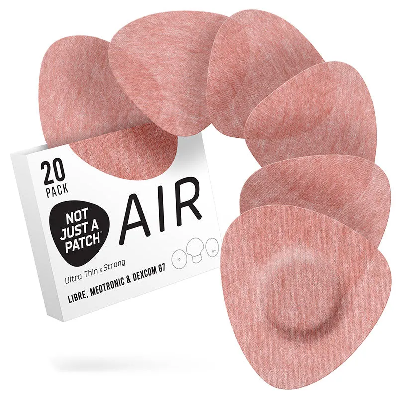 Not Just a Patch Air Adhesive patches for Freestyle Libre, Medtronic and Dexcom G7 - Pack of 20