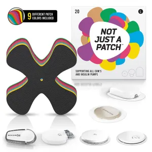 Not Just a Patch X-Patch for all CGM's and Insulin pumps - Pack of 20