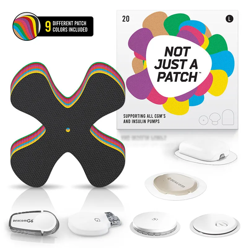 Not Just a Patch X-Patch for all CGM's and Insulin pumps - Pack of 20