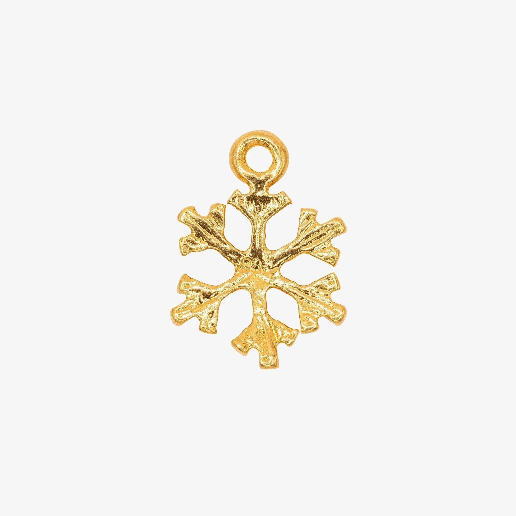 Snowflake Charm Wholesale 14K Gold, Solid 14K Gold, G171