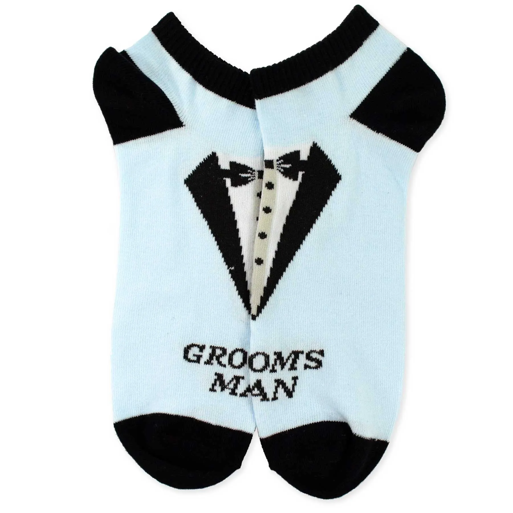 TeeHee Socks Men's Wedding Cotton No Show 6-Pack (51139)